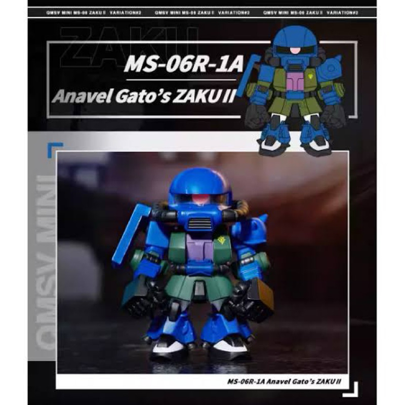 QMSV MINI MS-06 ZAKU II VARIATION 2 FIGURE BLIND BOX - Anavel Gato’s Zaku II