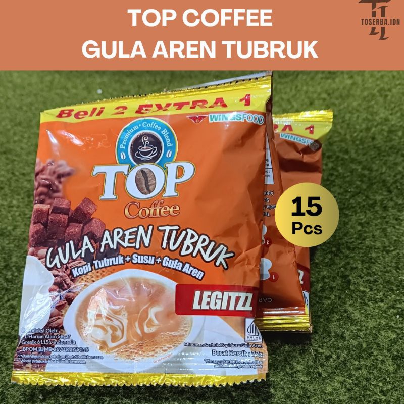 

TOP COFFEE GULA AREN TUBRUK 1 Renteng (isi 15)