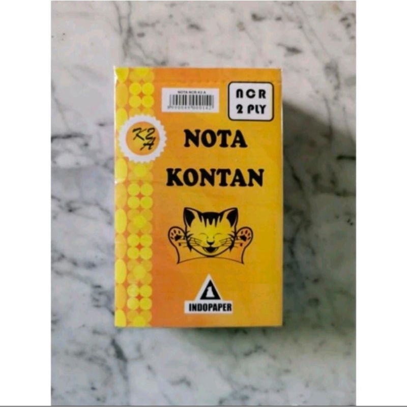 

Nota NCR 2PLYUkuran 1/4 folio 1 pak isi 10 buku 1 buku isi 24