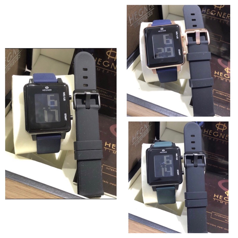 JAM TANGAN UNISEX HEGNER 1682L / HW 1682L / HEGNER 1682 DIGITAL RUBBER [ORIGINAL]