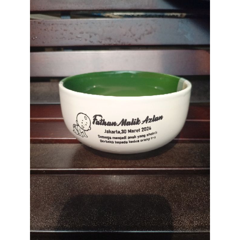 mangkok souvenir two-tone