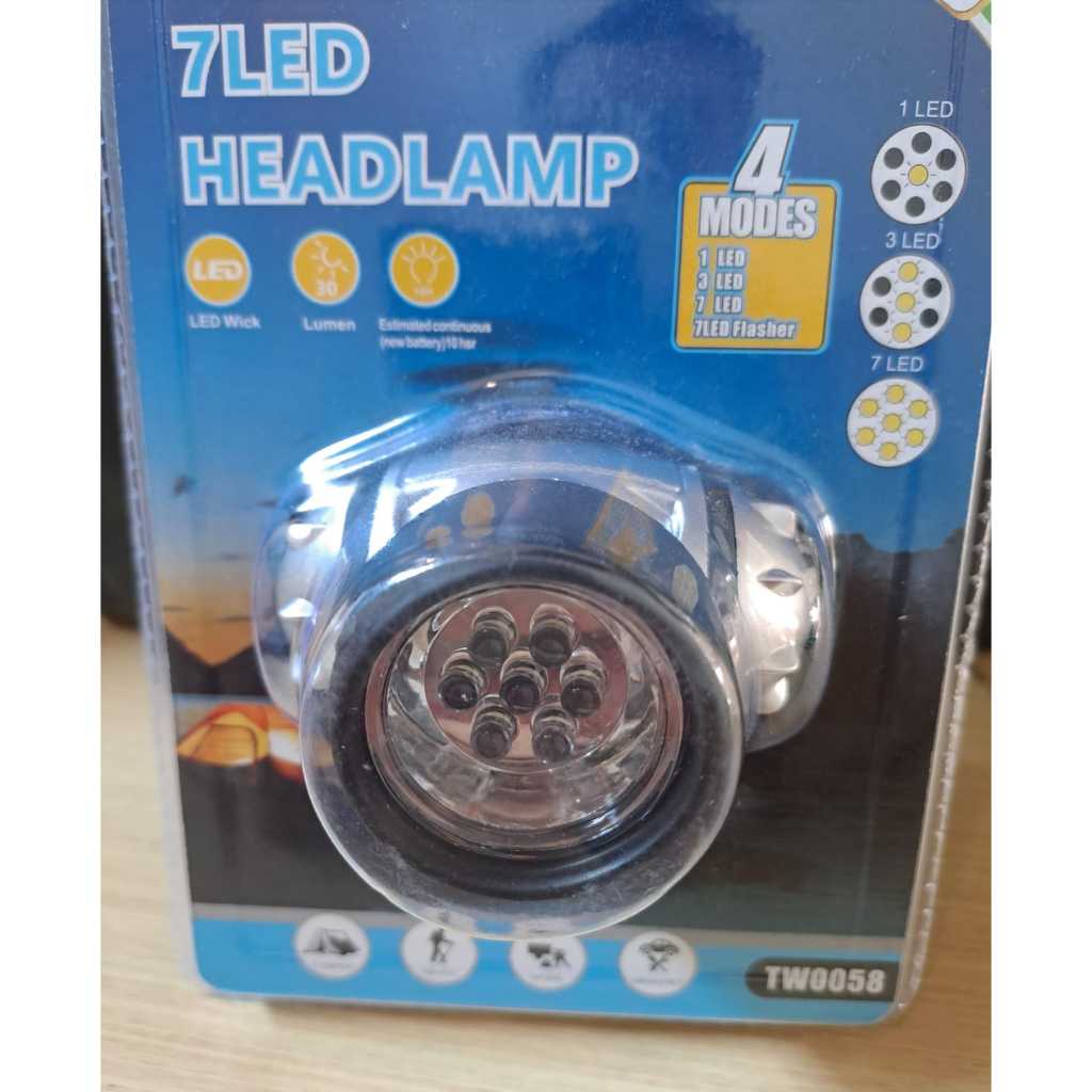 7 LED Head Lamp 4 modes Super Bright