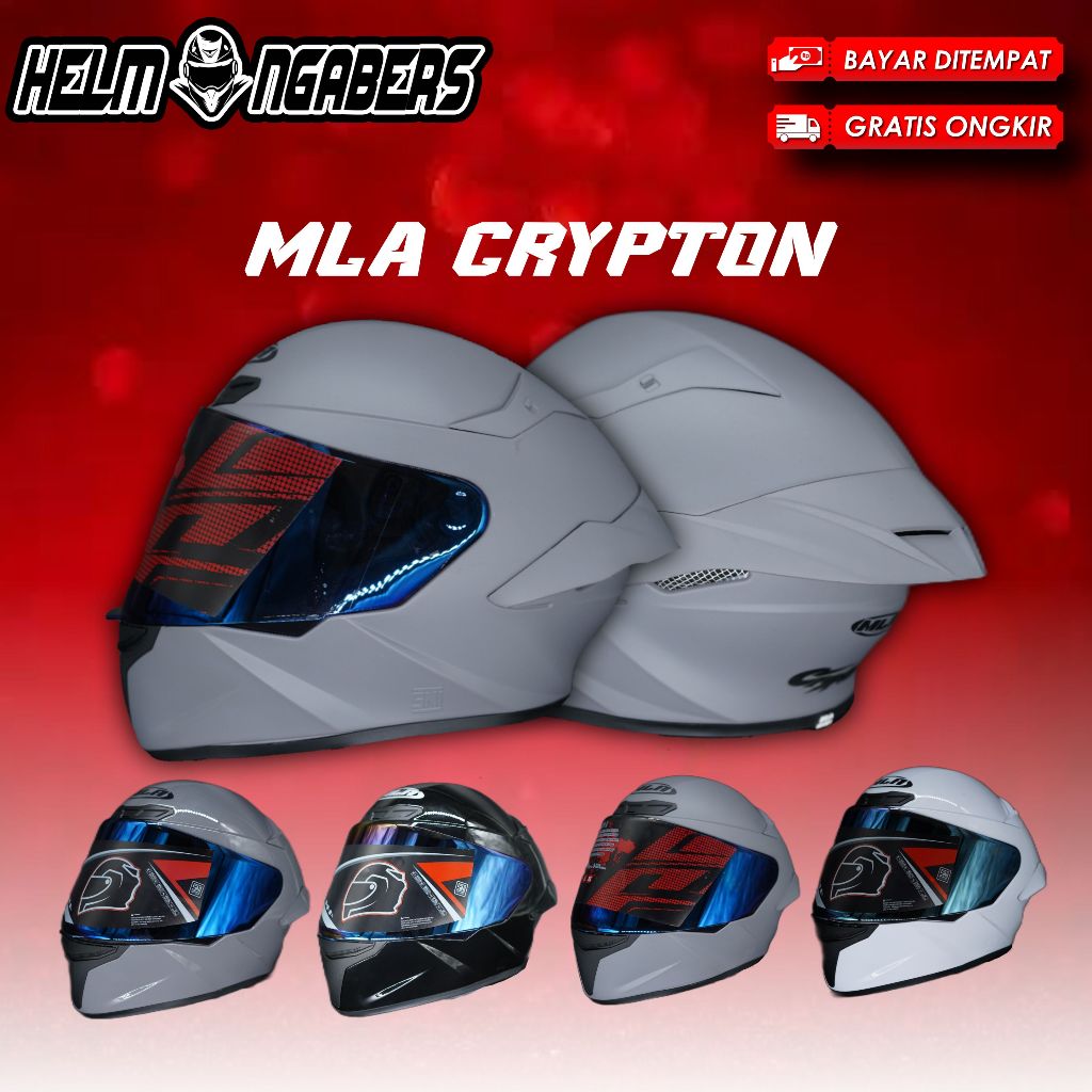 HELM MLA CRYPTON FULL FACE SNI ORIGINAL