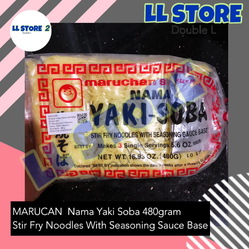 

MARUCHAN Nama Yaki Soba Shoku Iri 480 gr | YAKISOBA Mie Jepang