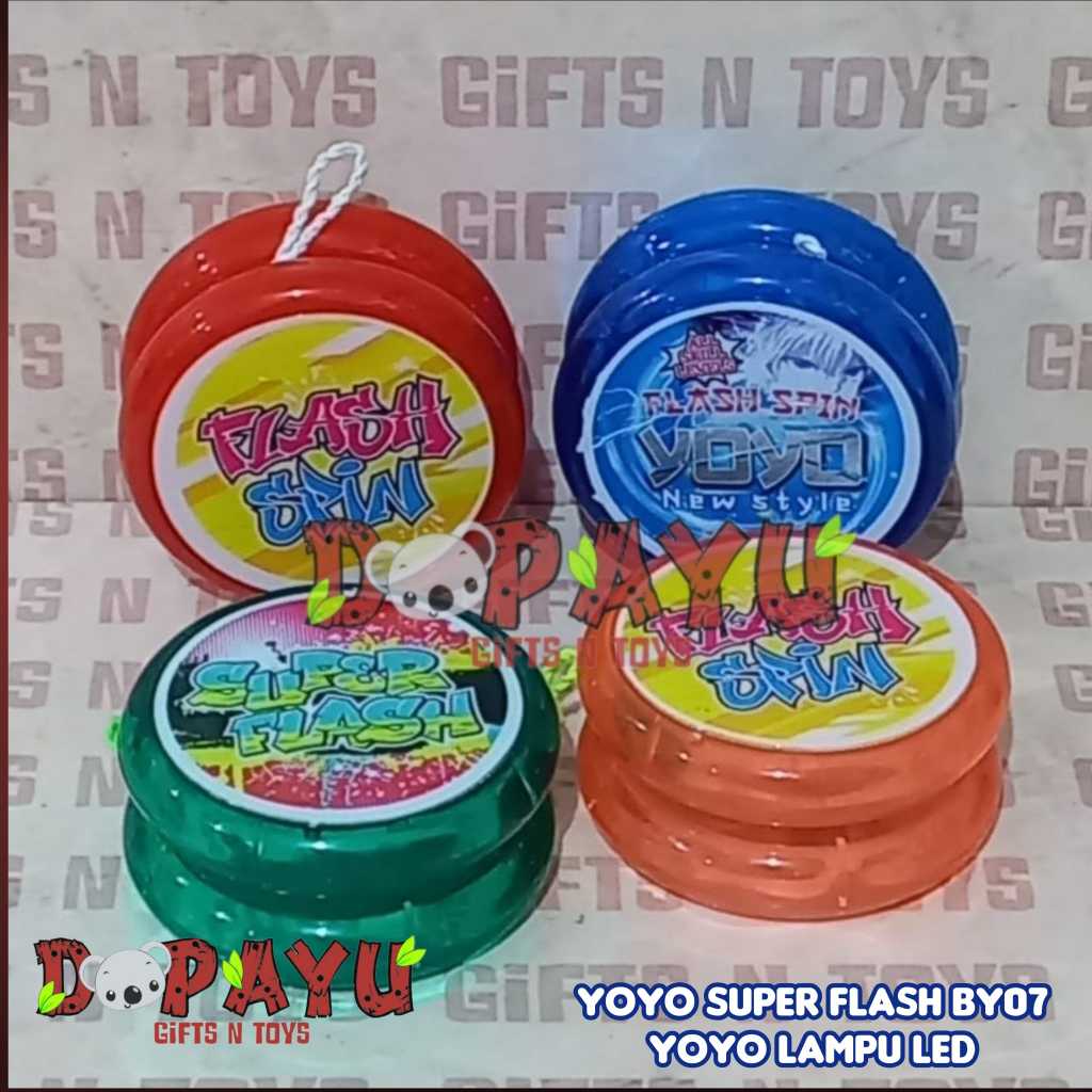 Mainan Tradisional Yoyo Super Flash BY07 Yoyo Lampu Led murah Mainan Kuno