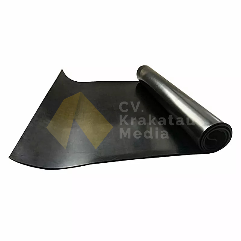 Karpet Karet Roll Motif Polos Meteran, Tebal 10mm, Lebar 1m