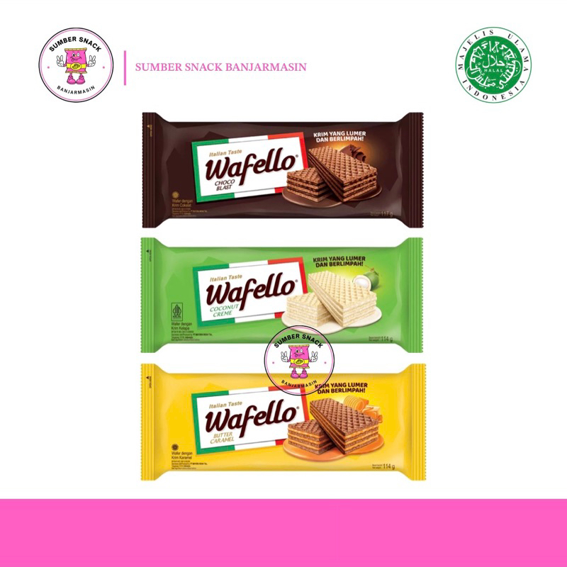 

Wafello Wafer (43g) (3 Varian Rasa)