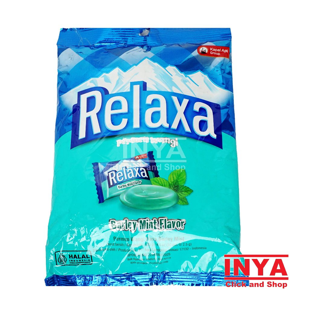 

Permen Relaxa Rasa Barley Mint 125 gr isi 50 butir - Permen Wangi