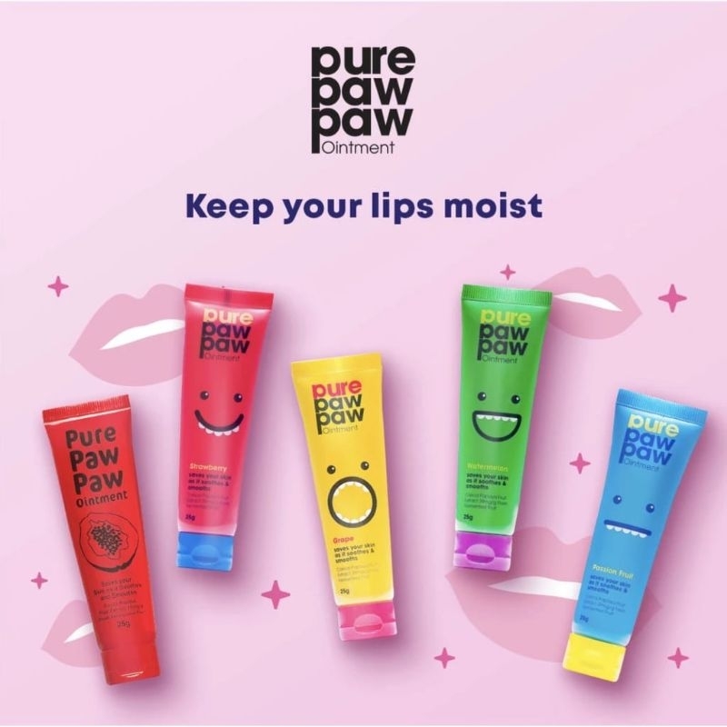 PURE PAW PAW - Pure Paw Paw - Ointment Paw Paw - Lip Balm - Lip Treatment - Ointment - Watermelon - 