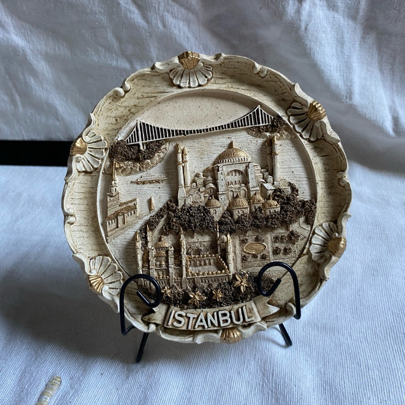 Souvenir Asli Turki Istanbul 🇹🇷 Hiasan Pajangan Piring Relief Timbul
