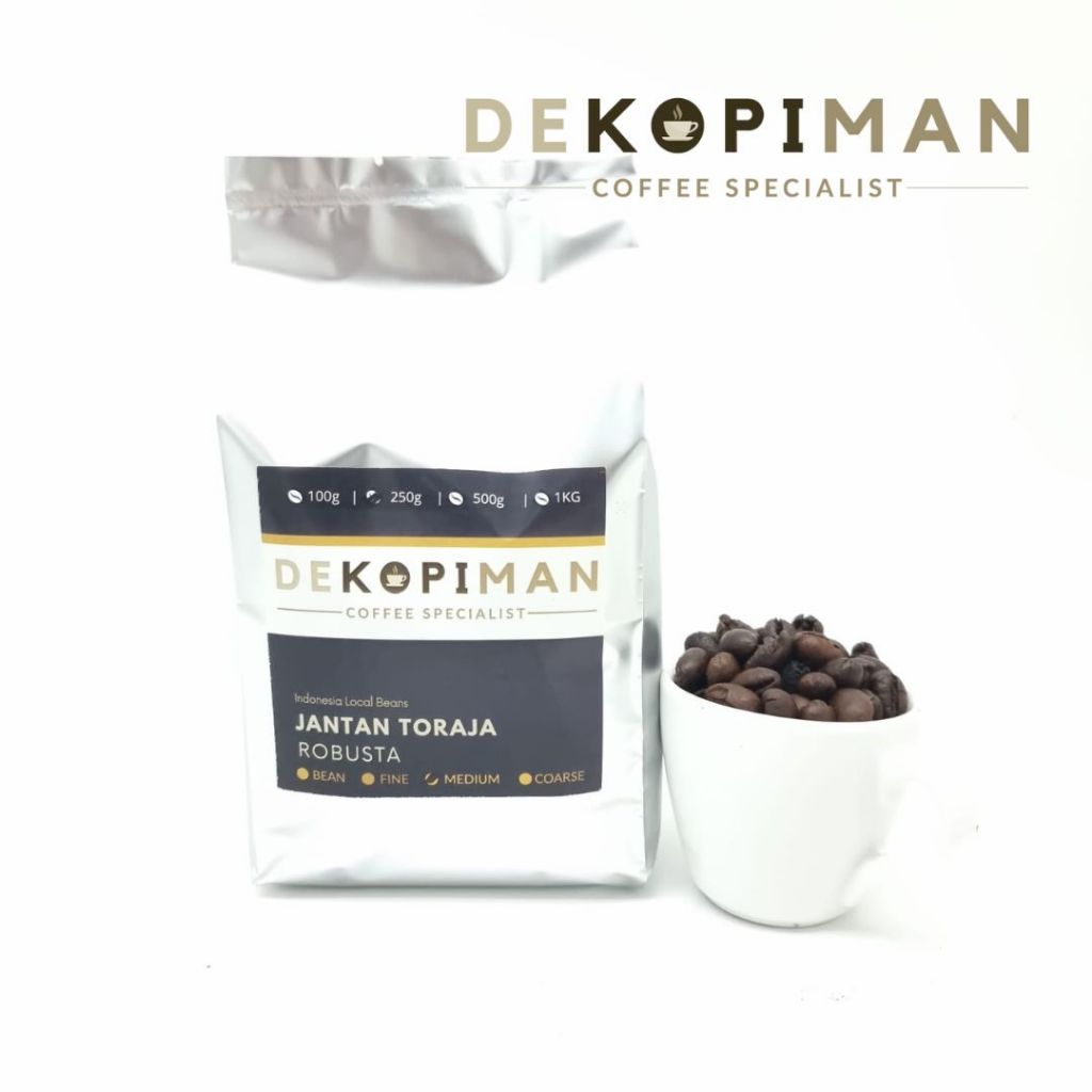 

Kopi Robusta Bubuk Biji Jantan Toraja 250 Gram Roasted Fresh Jamin Asli Kopi