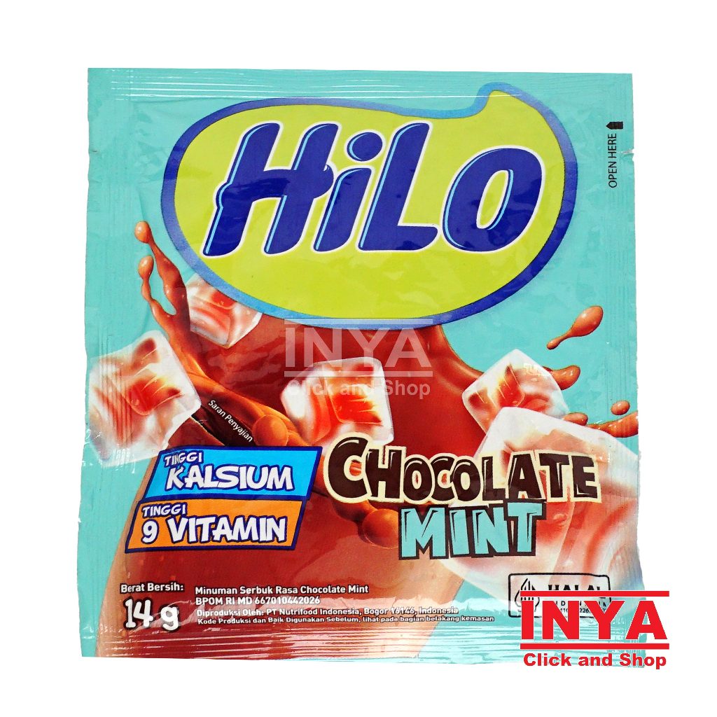 

Hilo Susu Chocolate Mint 14gr Sachet - Susu Bubuk - Milk Powder