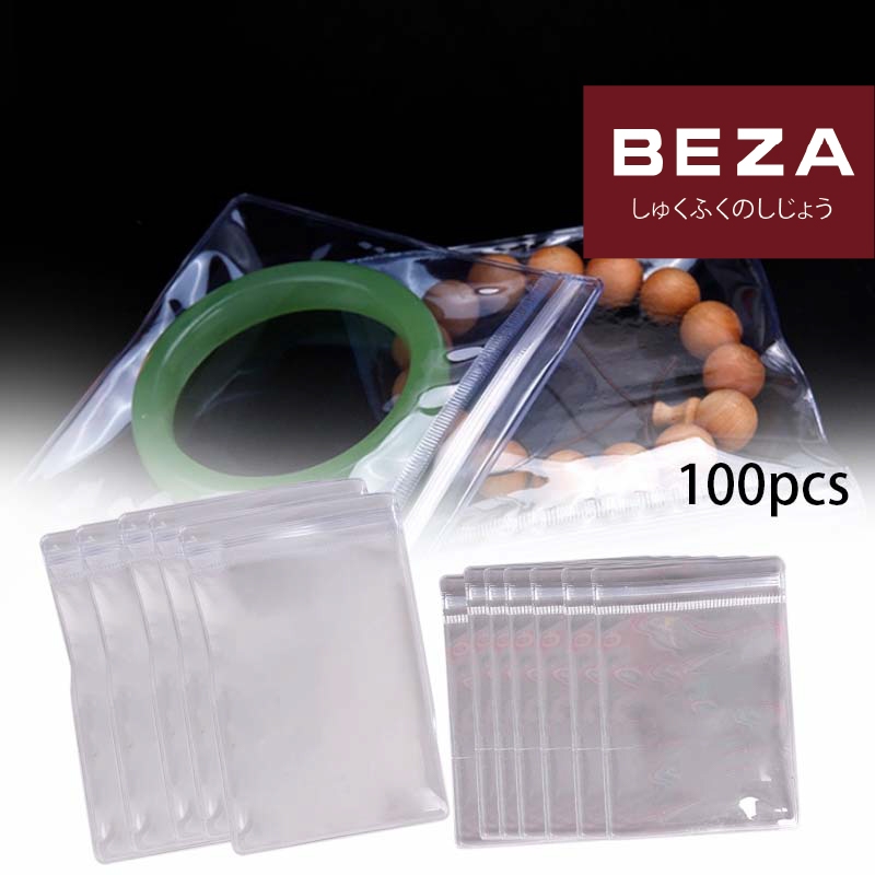 

100pcs Plastik Klip Mika,Lock Plastic Bags,Tebal Plastic Clip Untuk Mengumpulkan Perhiasan