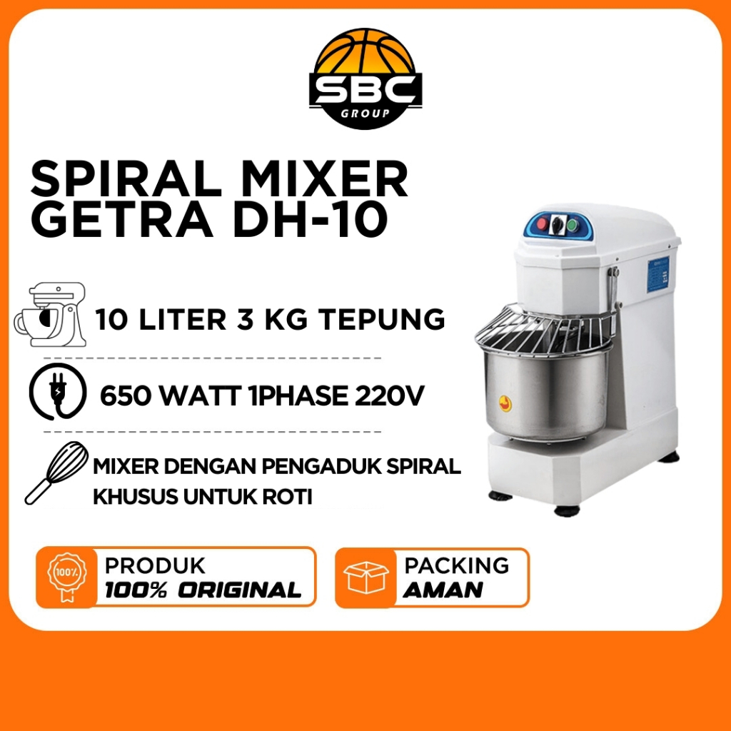 SPIRAL MIXER GETRA DH-10