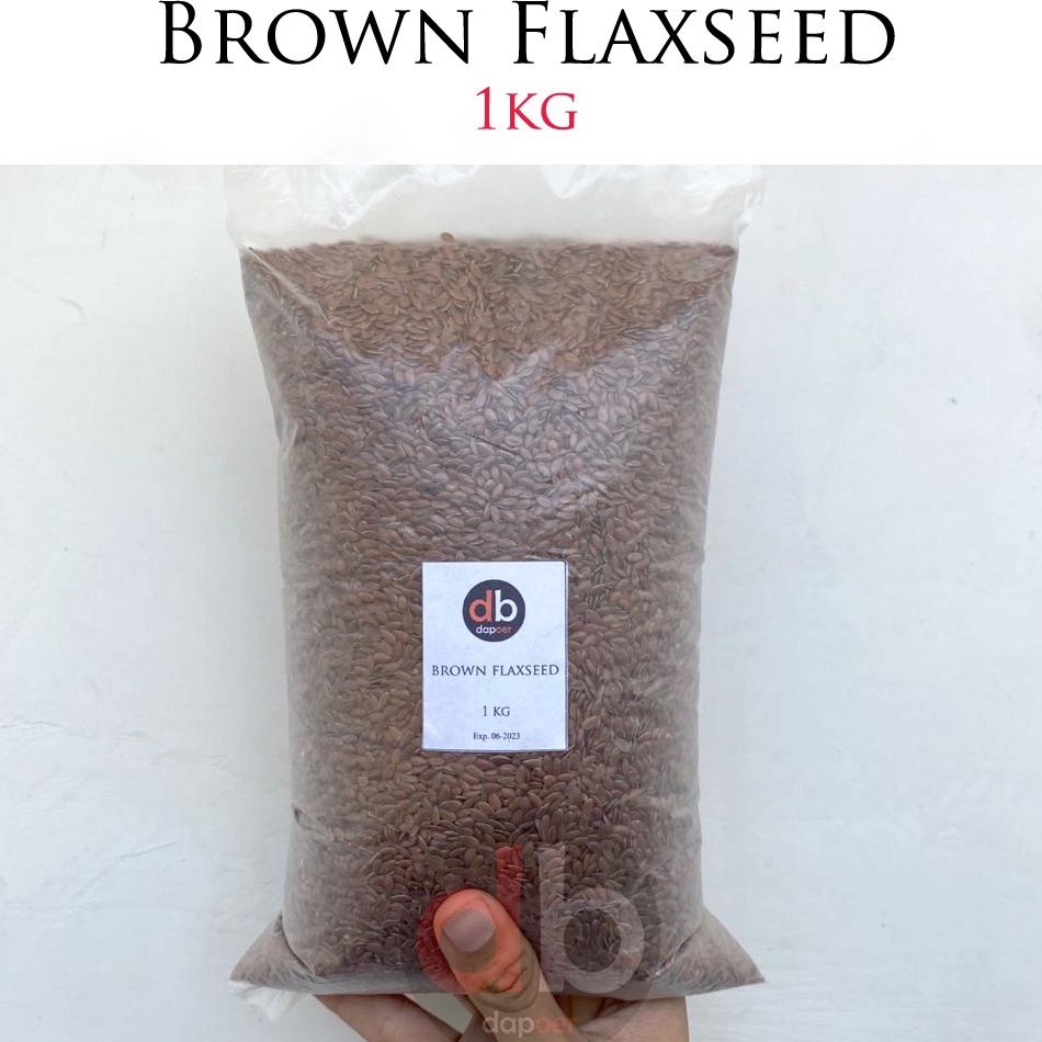 

Brown Flaxseed 1kg Biji Rami