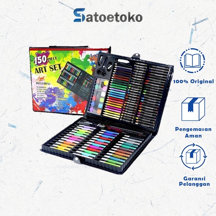 

Crayon Pensil Warna / Art Set Isi 150 pcs