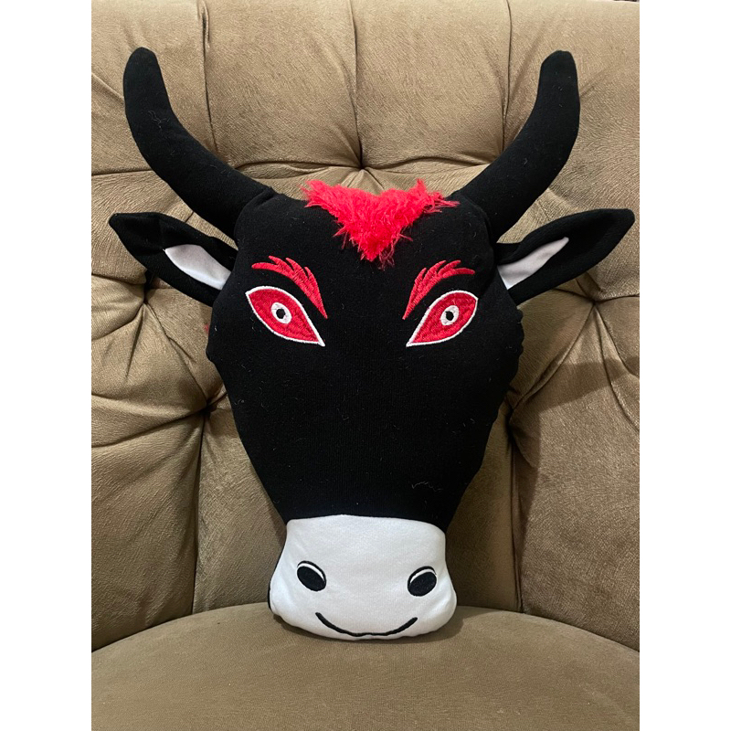 BONEKA BANTENGAN / BONEKA KEPALA BANTENG / BONEKA MBEROT 45 x 25 cm