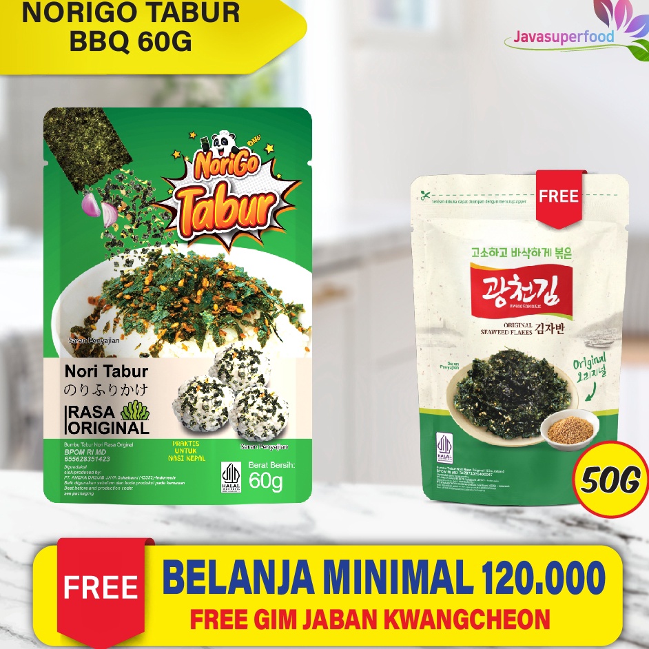 

Nori Tabur Rumput Laut Panggang 6g