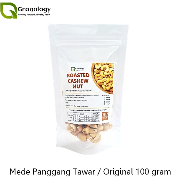 

Roasted Cashew Nut Kacang Mede Oven Pure Original Sehat 1 gram by Granology