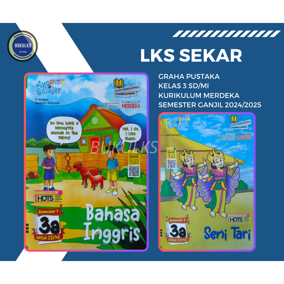 Buku LKS SEKAR GRAHA PUSTAKA SD/MI Kelas 3 Merdeka Ganjil 2024/2025