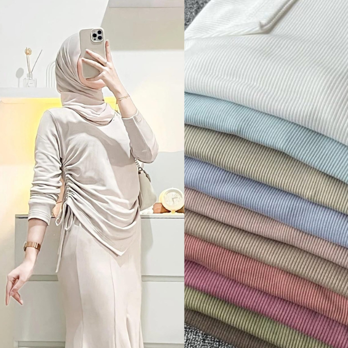 Blouse Knit Wanita I Atasan Wanita I Knit Serut Wanita I Atasan Knit Wanita