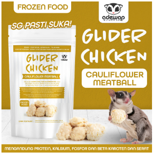 ADEWAP GLIDER Frozen Food Bunga Kol Meatball Glider Chicken For Sugar Glider