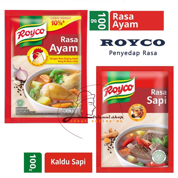 

ROYCO PENYEDAP RASA ALL VARIANT 100 GR