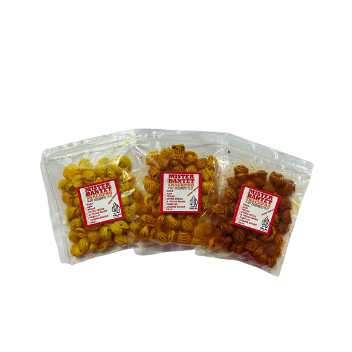 

MAKARONI KERANG/KEONG 70GR PEDAS JERUK | MISTER BANTET X SNACKPRO