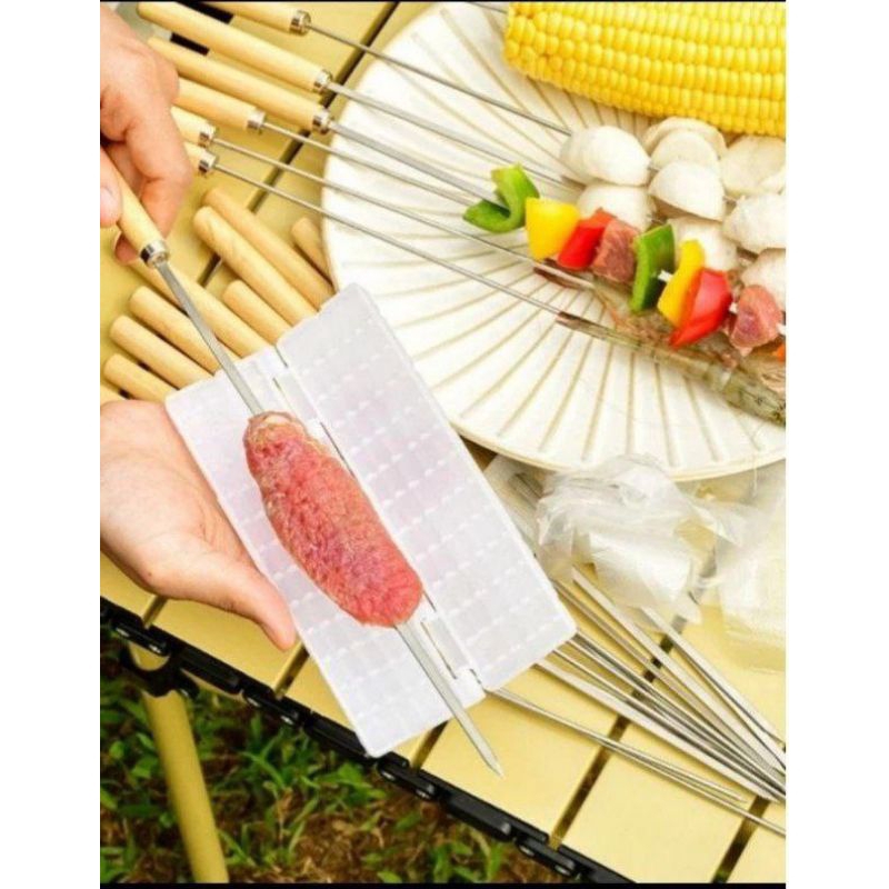 tusuk sate GAGANG STAINLESS BBQ TUSUK SATE STENLESS ALAT