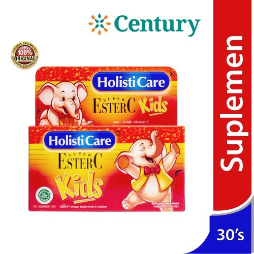 Holisticare Ester C Kids 30 Tablet Kunyah/Vitamin Anak/Vitamin C Anak