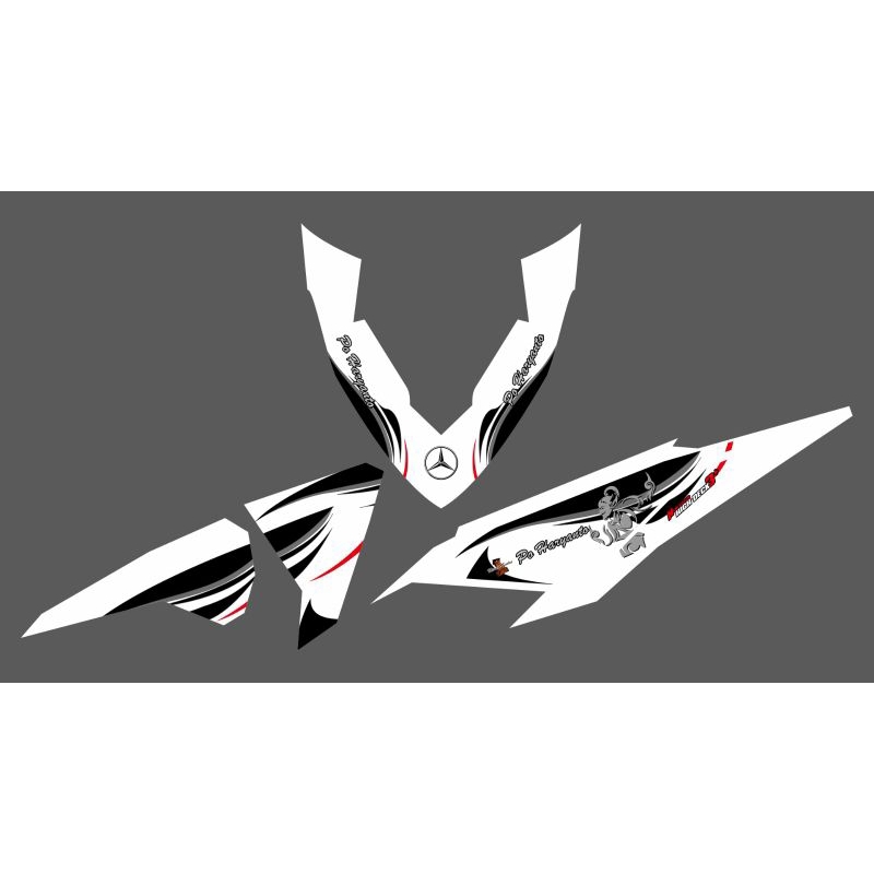 STRIPING STICKER TRANSPARAN VARIO LED OLD LIVERY BUS PO HARYANTO