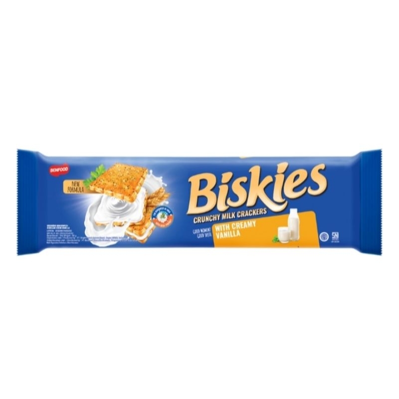 

Biskies Sandswich Vanilla 96g Biskies Sandwich Crackers Vanilla 96gr Biskies