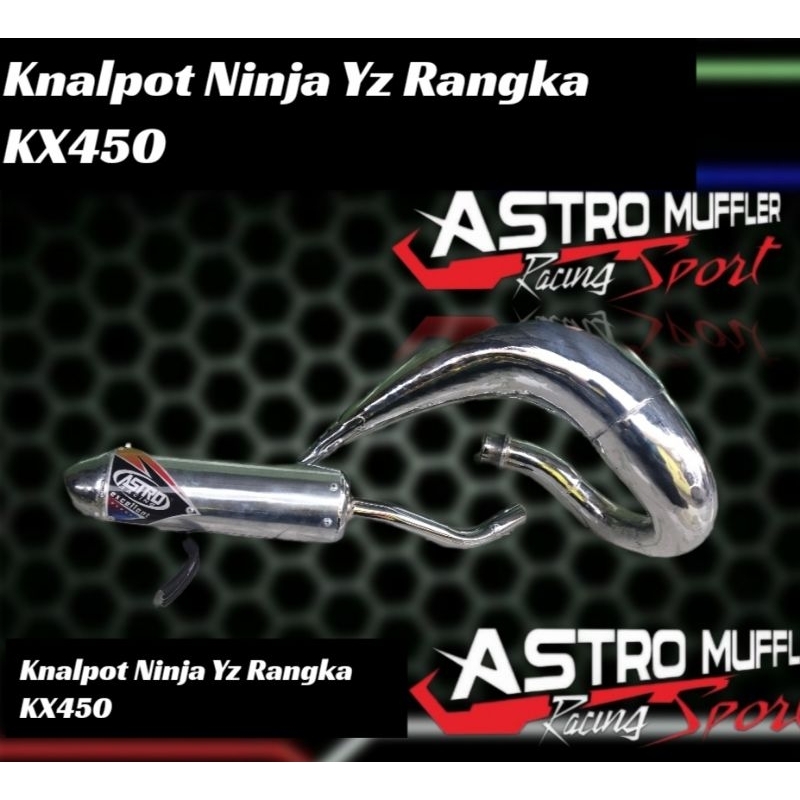 knalpot Ninja Trail Udang Yz Full Chrome PNP rangka KTM KLX Kx85 Kx450 suara garing tenaga isi