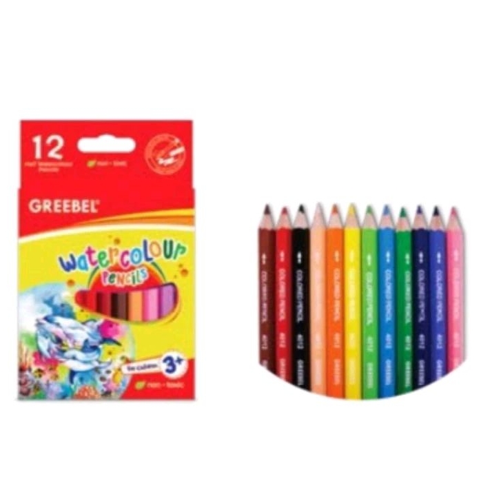 

PENSIL WARNA GREEBEL WATERCOLOUR PENDEK 12 WARNA