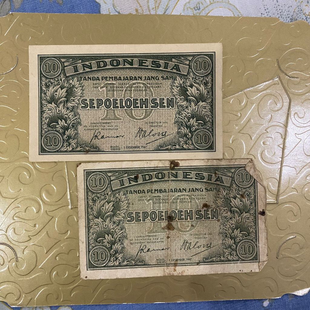 Uang Kertas 10 sen rupiah 1947