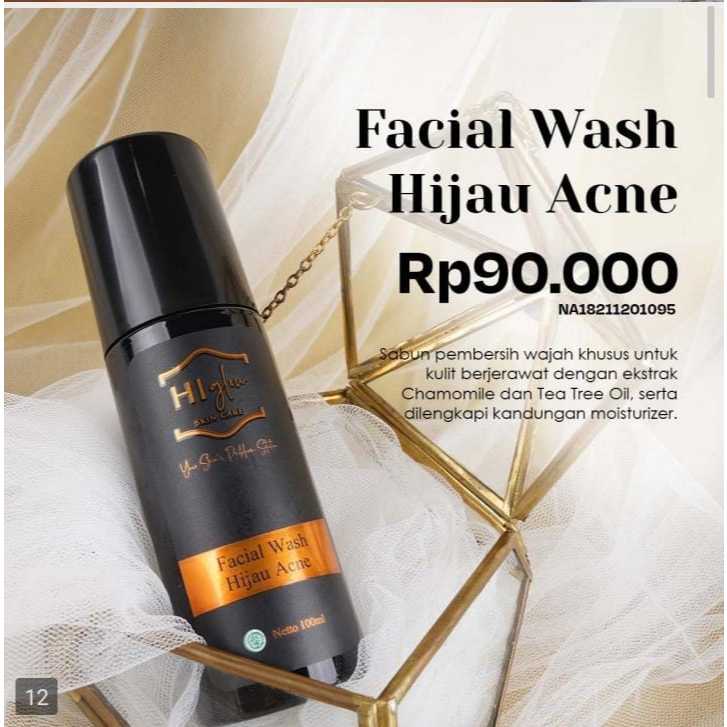 FACIAL WASH HIJAU ACNE HI GLOW SKINCARE
