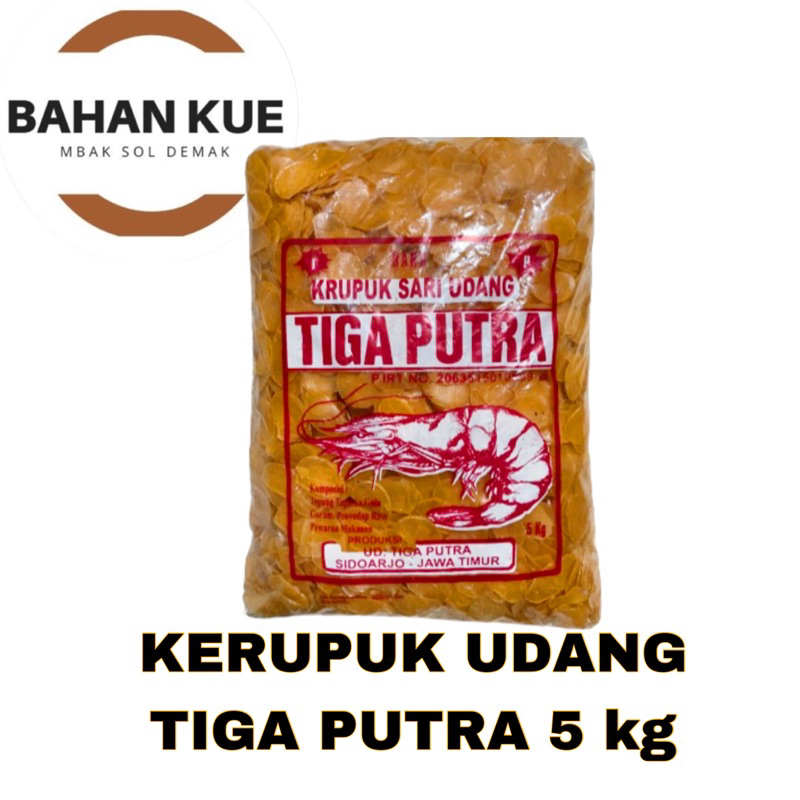 

KERUPUK UDANG TIGA PUTRA 5 kg / KERUPUK UDANG