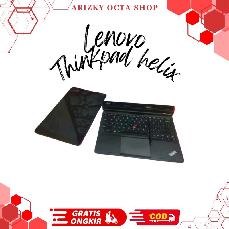 Lenovo ThinkPad Helix core i5 Ram 4GB SSD 128GB Dual Camera Layar Touchscreen Tablet Intel HD 4000