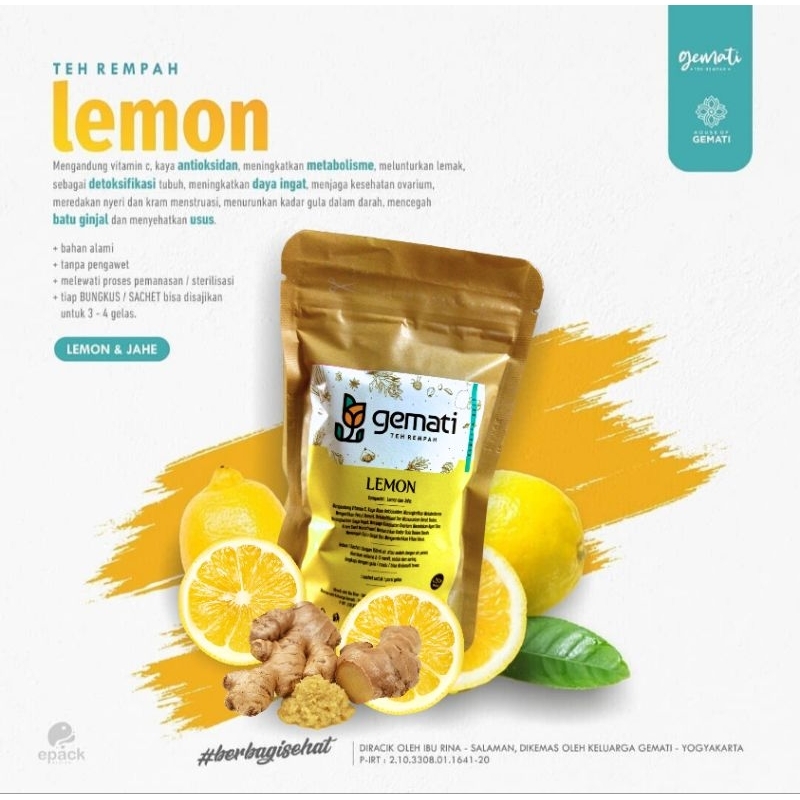 

GEMATI Lemon Jahe Siap Seduh