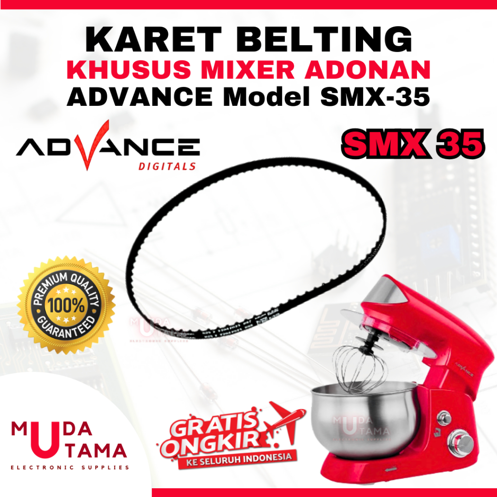 KARET MIXER ADVANCE SMX 35 - BELTING MIXER ADVANCE SMX35 - VANBELT MIXER ADVANCE SMX 35 - KARET BELT