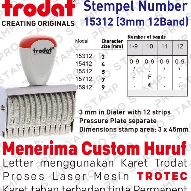

Pasti Update Stempel Angka Manual 12 Digit 3mm Trodat 15312