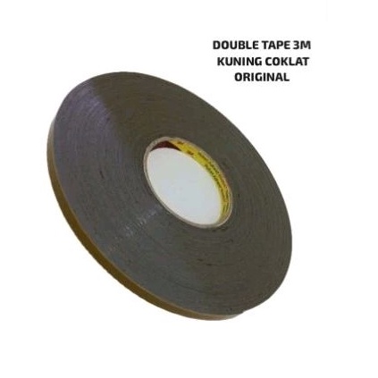 

Super Grosir Double Tape 3M double tip kuning coklat RT812 8mm1mm X 25Meter TERMURAH