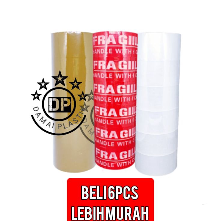

Murah Terkini LAKBAN BENING SELOTIP LAKBAN COKLAT FRAGILE 2INCH 45MM 1YRAD 1YR Lakban unboxing video Paket