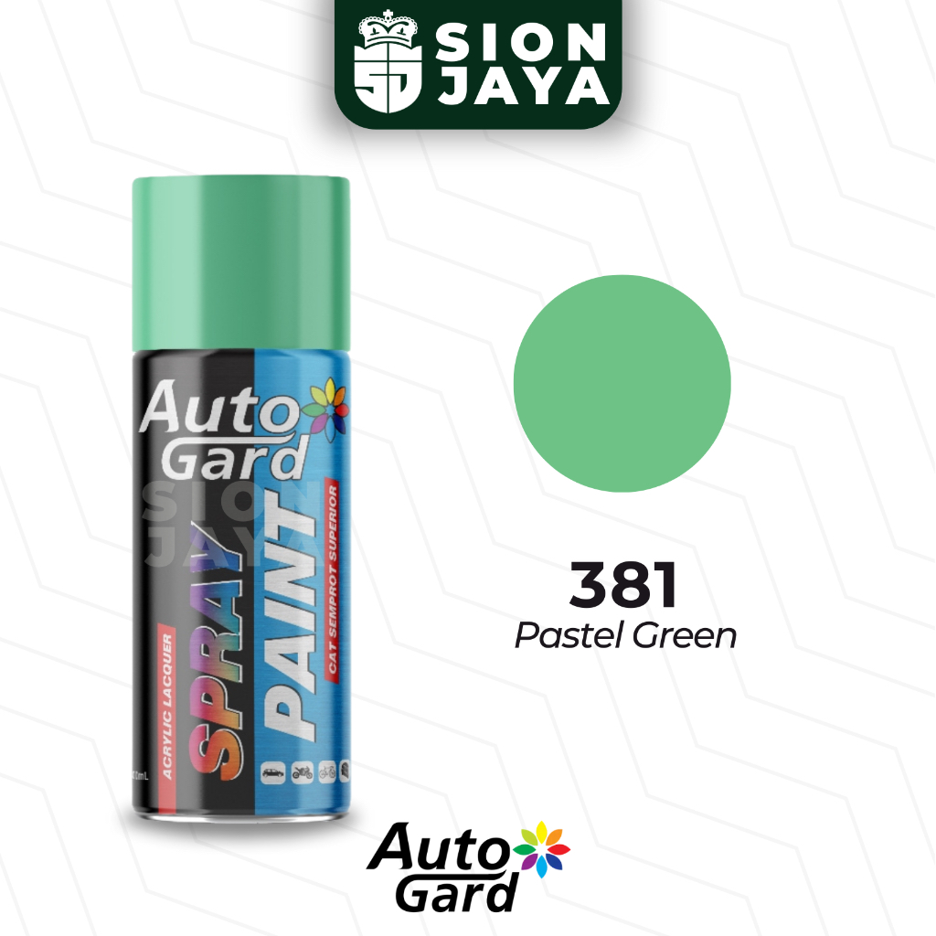 Pilox / Pylox / Cat Semprot Autogard Hijau Muda Pastel 300ml 381 Pastel Green