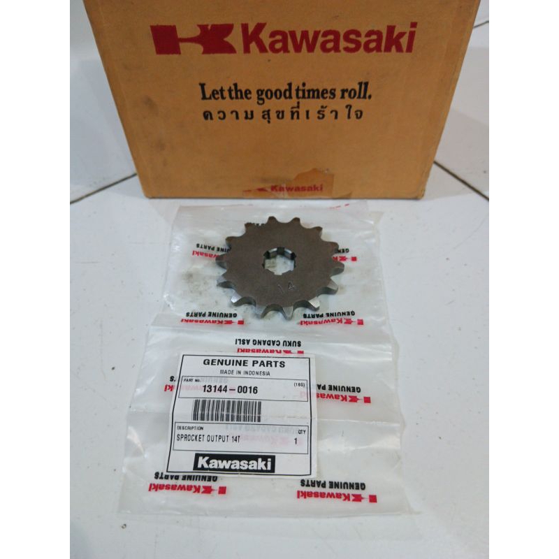 Gear depan Kawasaki edge, athlete, blitz 14T 420