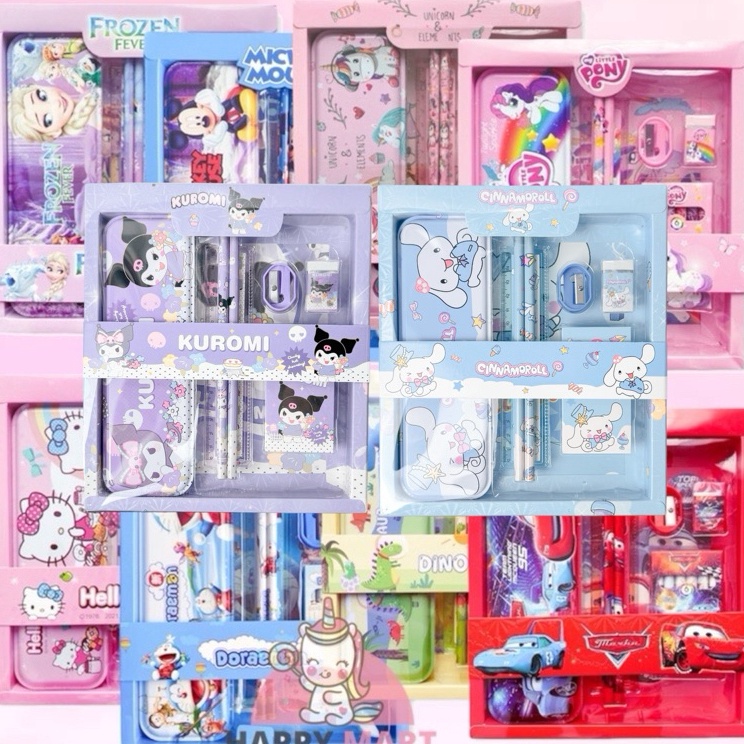 

Kejutan Meriah Kotak pensil little pony 6 collors kuromi cinnamoroll