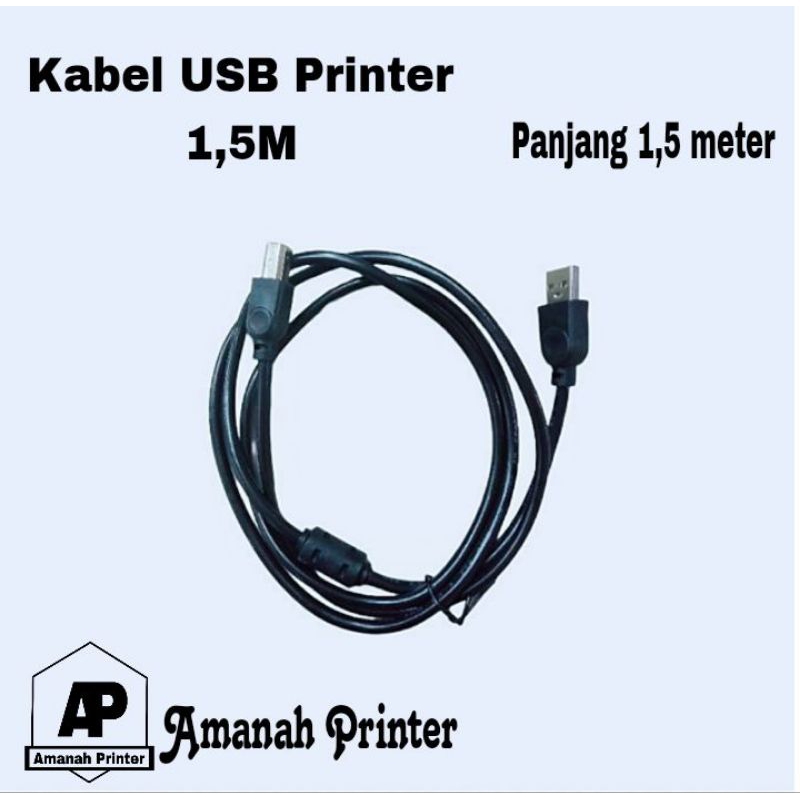 Kabel USB 2.0 printer/kabel usb computer/laptop, Panjang 1,5 meter