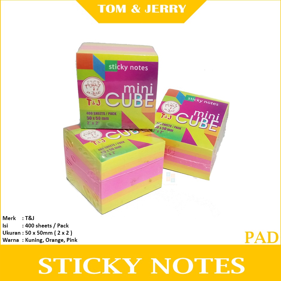 

Murah Puas Tom Jerry Sticky Notes Memo Mini Cube Pad