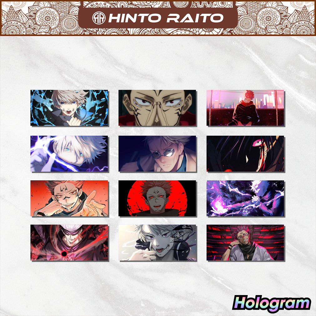 

Stiker Slap Anime Jujutsu Kaisen Hologram - Stiker Anime Hologram