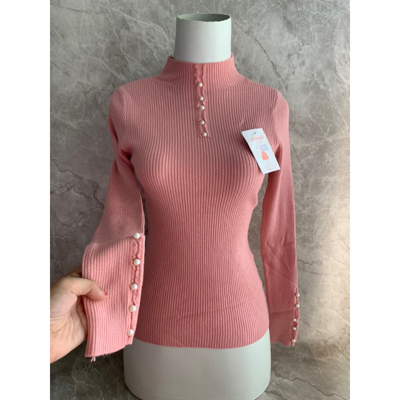 INNER RAJUT | INNER MANSET RAJUT | RAJUT BASIC TANGAN PANJANG